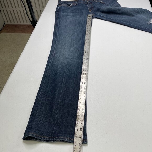7‎ For All Mankind Bootcut Jeans Women's 28 Low Rise Distressed - Picture 11 of 13